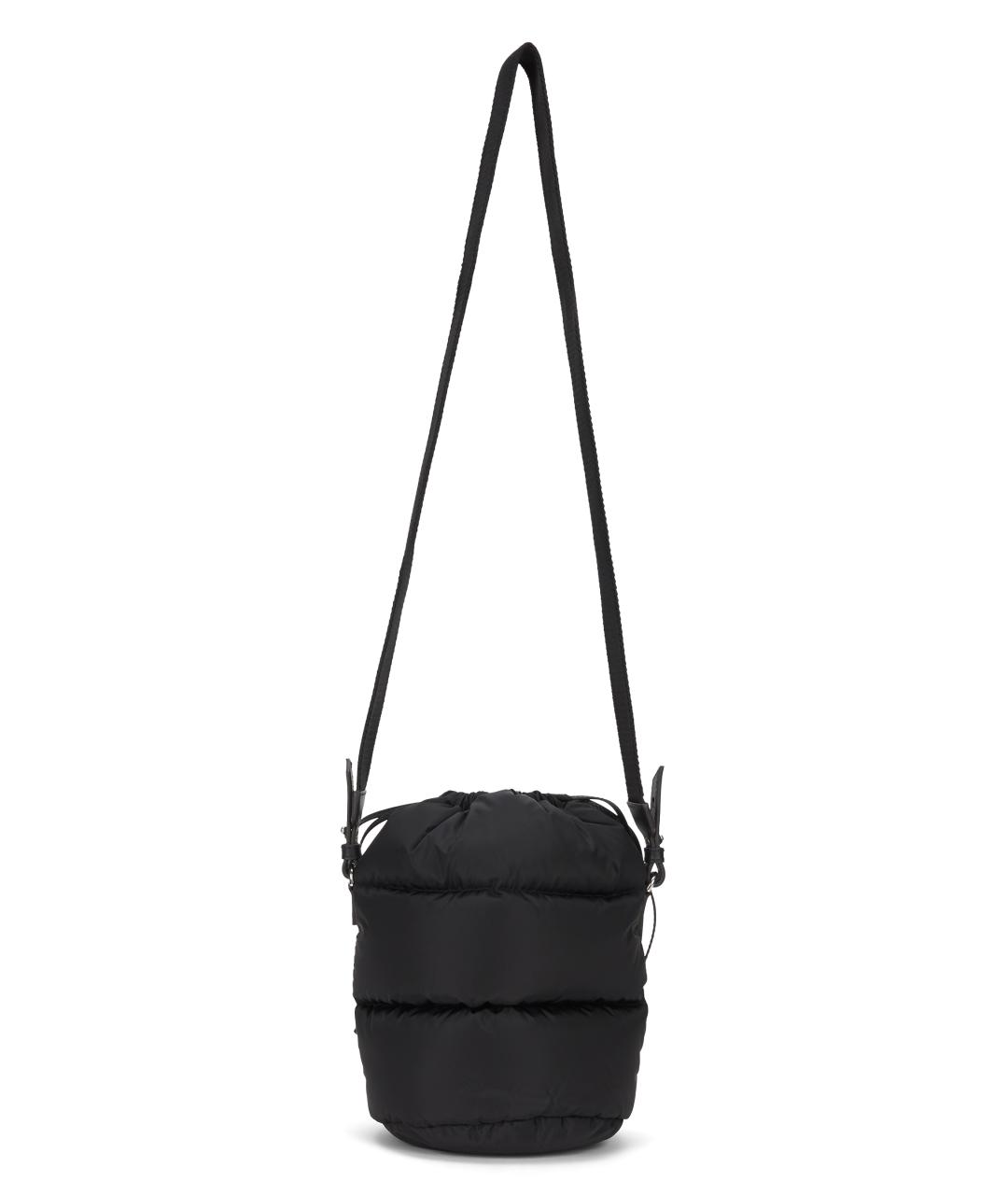 MONCLER Черная синтетическая сумка с короткими ручками, фото 3