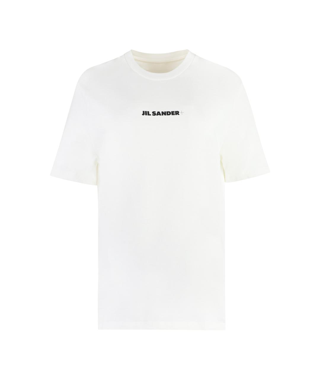 JIL SANDER Белая хлопковая футболка, фото 1