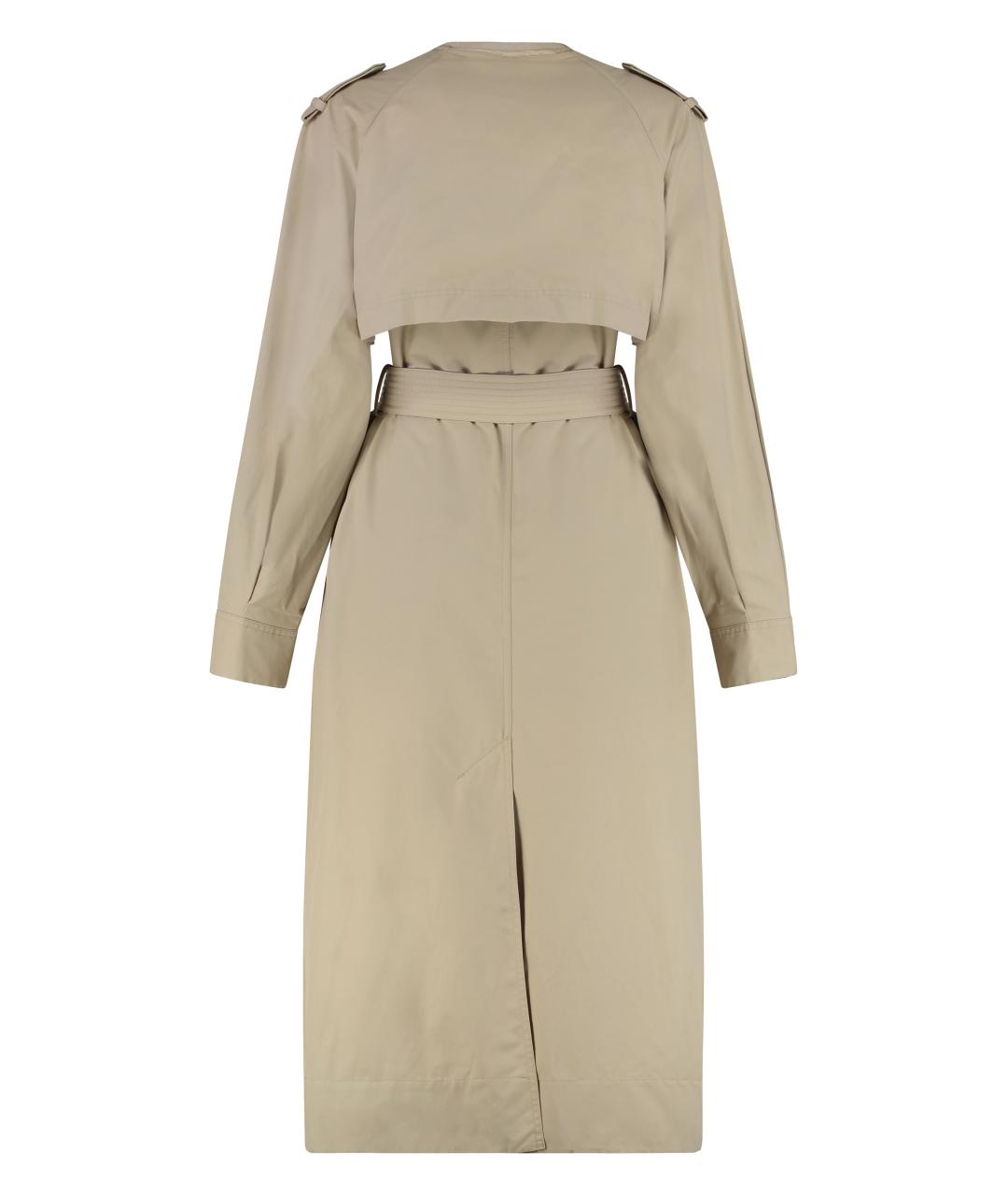 MONCLER Бежевый хлопковый тренч/плащ, фото 2