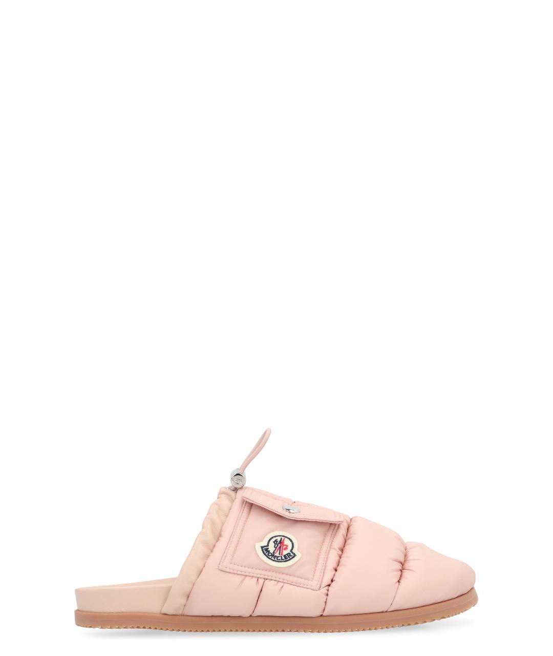 MONCLER Розовые синтетические сандалии, фото 1