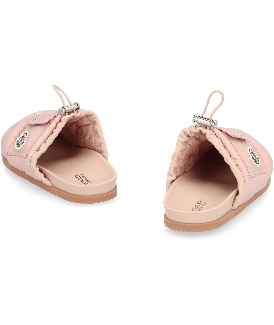 MONCLER Розовые синтетические сандалии, фото 4