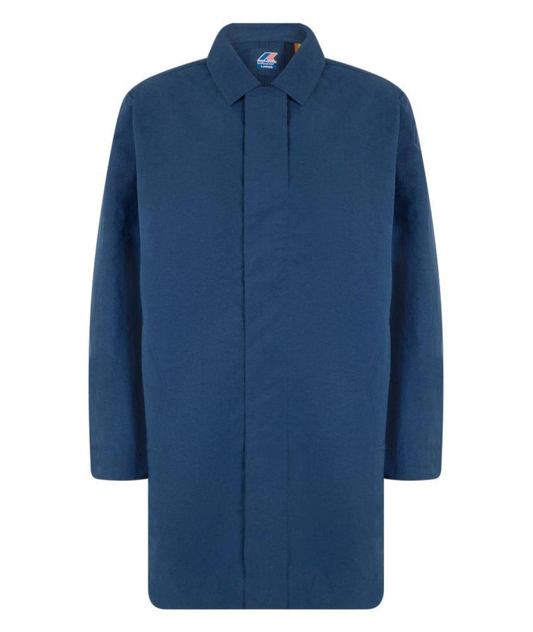 K-WAY Синее хлопковое пальто, фото 3