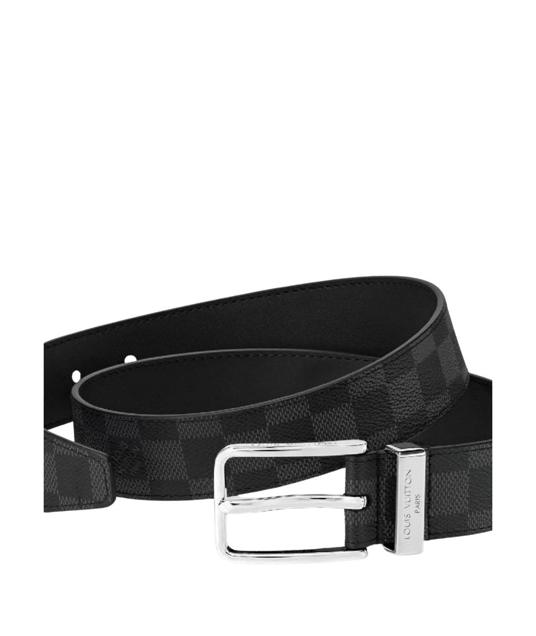 LOUIS VUITTON Серый кожаный ремень, фото 1