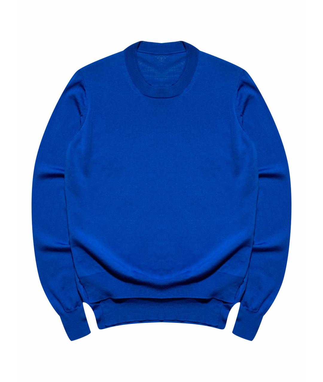 CELINE Синий шерстяной джемпер / свитер, фото 1