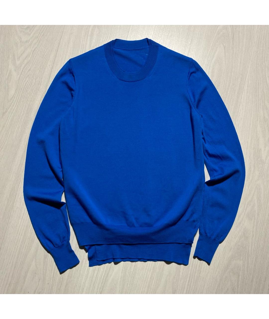 CELINE Синий шерстяной джемпер / свитер, фото 4