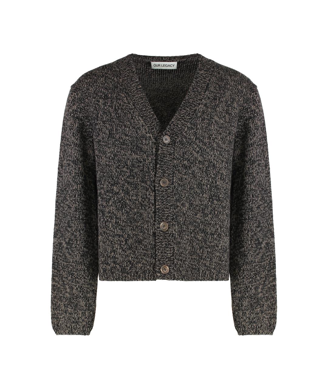 OUR LEGACY Серый шерстяной кардиган, фото 1