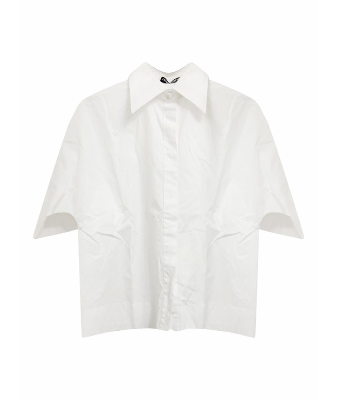 DOLCE&GABBANA Белая хлопковая рубашка, фото 1