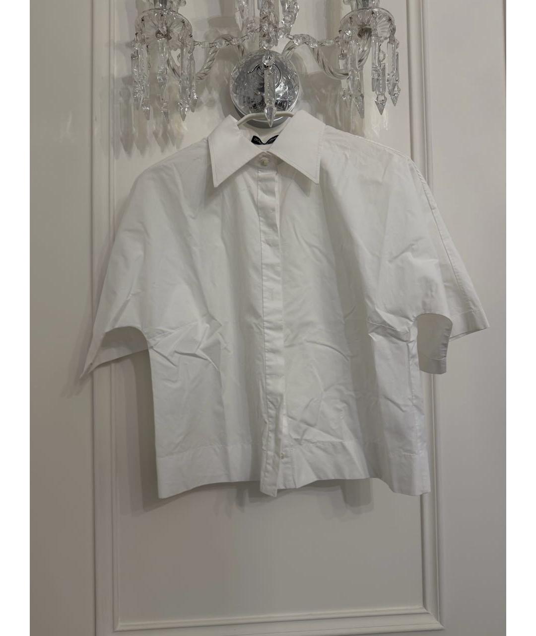 DOLCE&GABBANA Белая хлопковая рубашка, фото 4