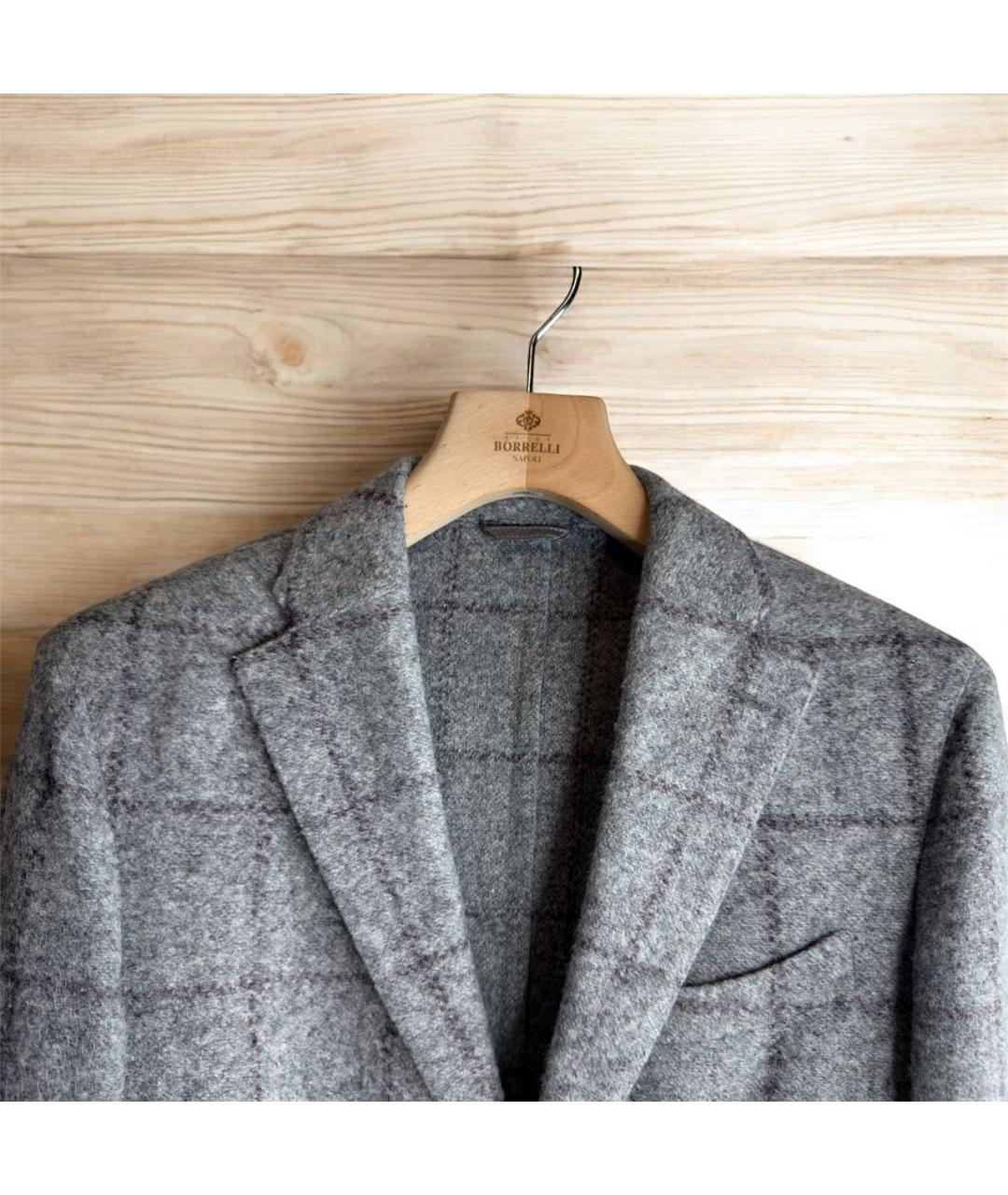 L.B.M. 1911 Серый шерстяной пиджак, фото 2