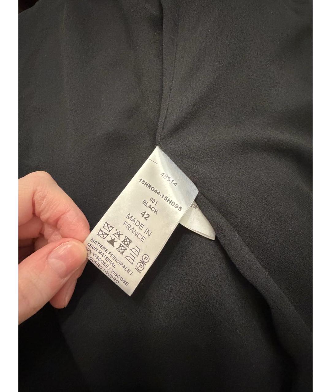 CHLOE Черное бархатное повседневное платье, фото 4