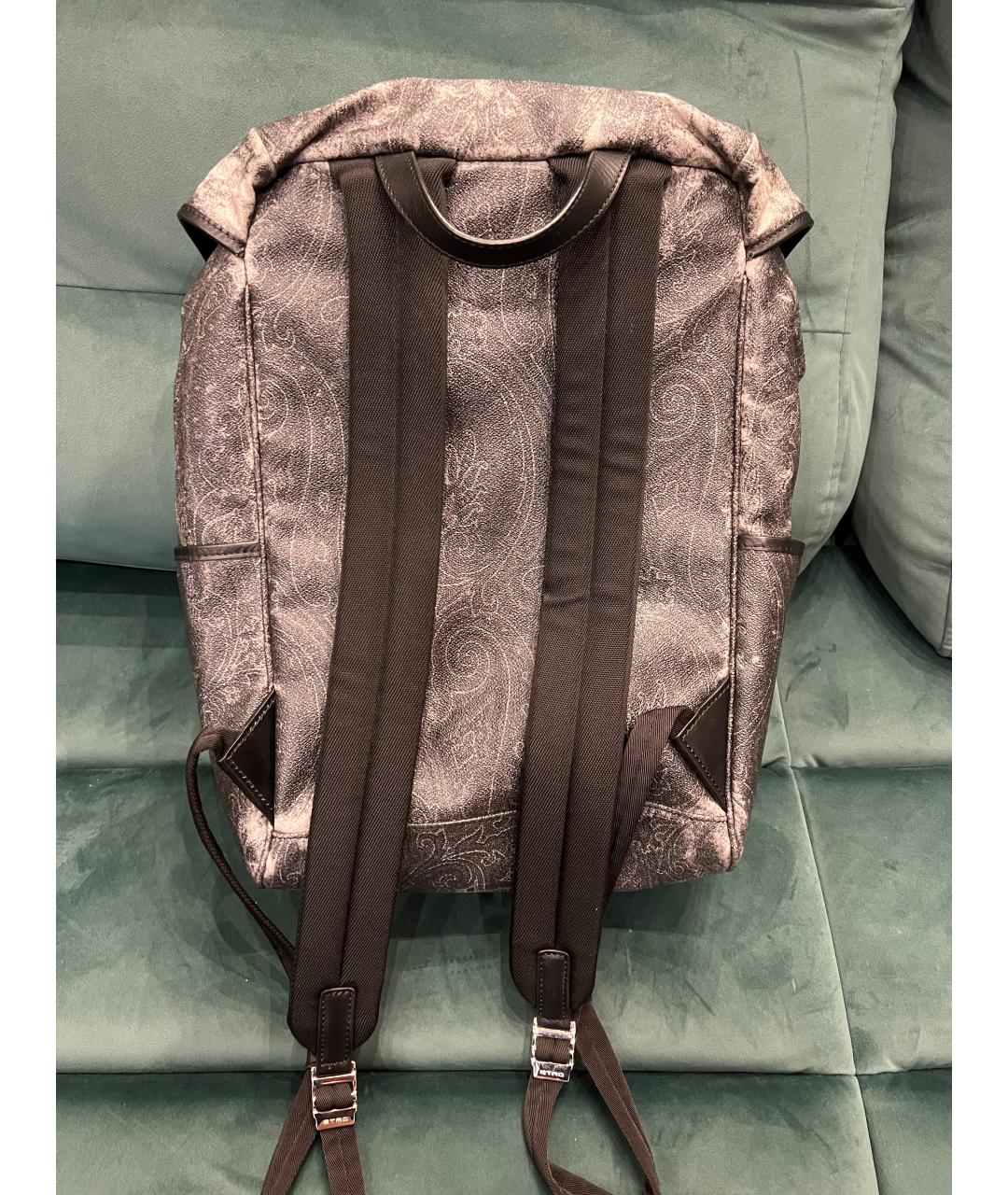 ETRO Серый рюкзак из искусственной кожи, фото 2