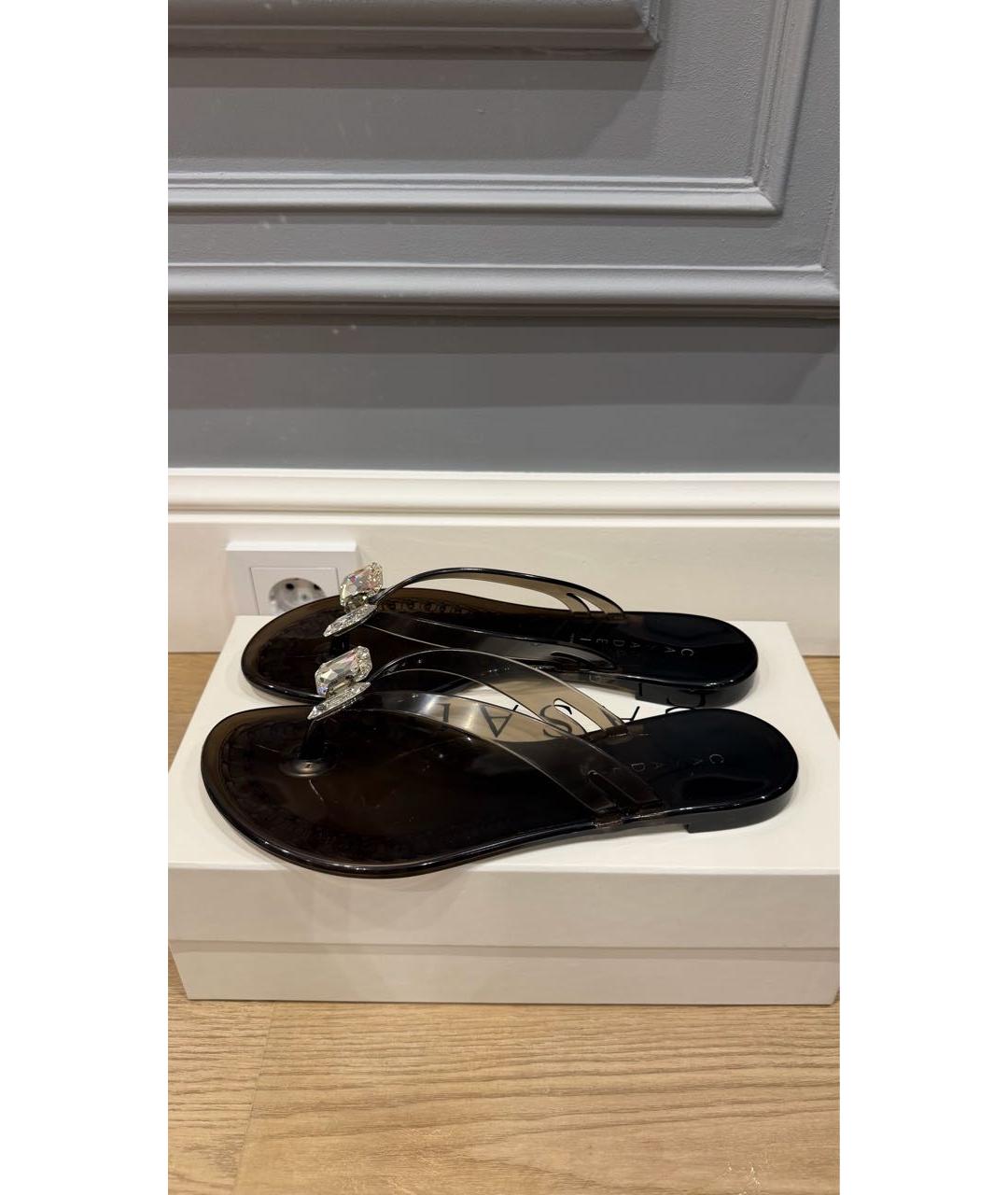 CASADEI Черные резиновые шлепанцы, фото 4