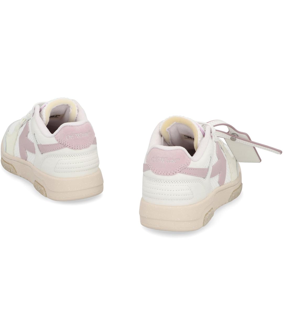 OFF-WHITE Белые кожаные кроссовки, фото 3