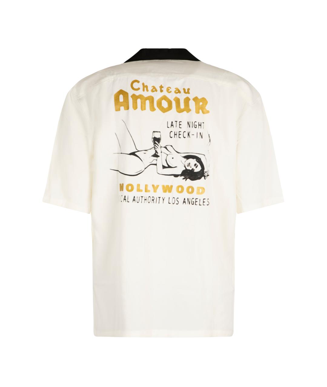 LOCAL AUTHORITY Белая хлопковая кэжуал рубашка, фото 2