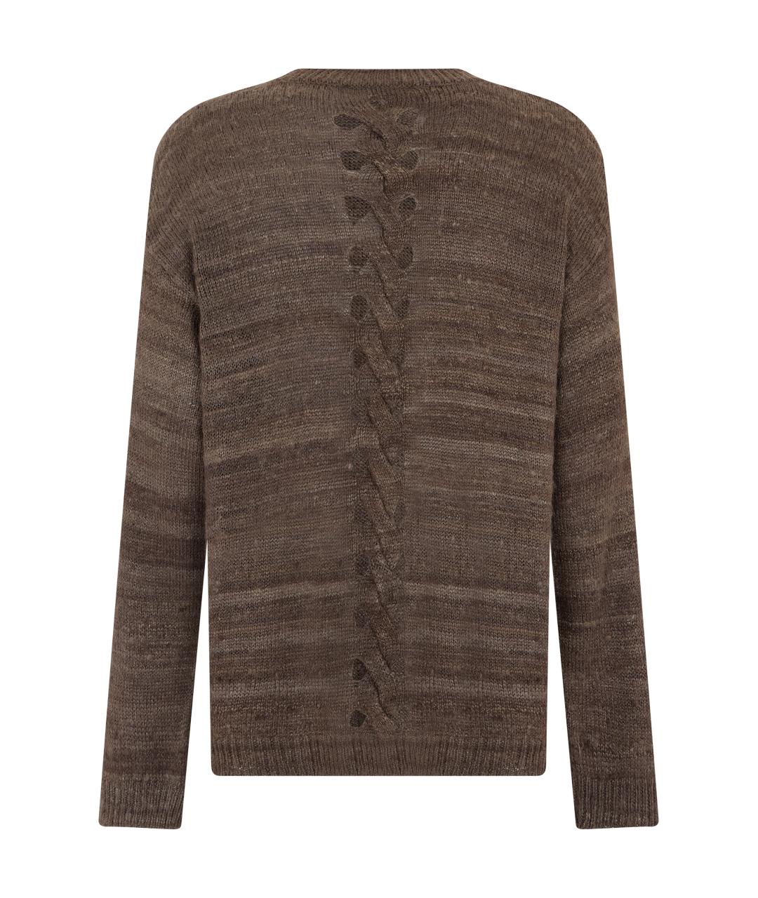 OUR LEGACY Коричневый шелковый джемпер / свитер, фото 2