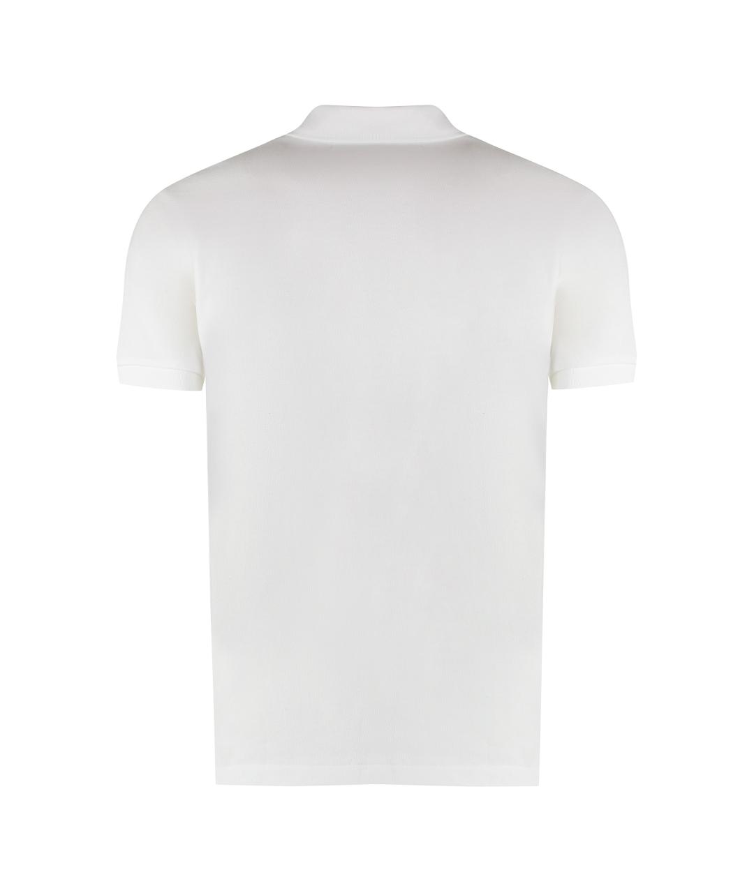 COMME DES GARÇONS PLAY Белое хлопковое поло с коротким рукавом, фото 2