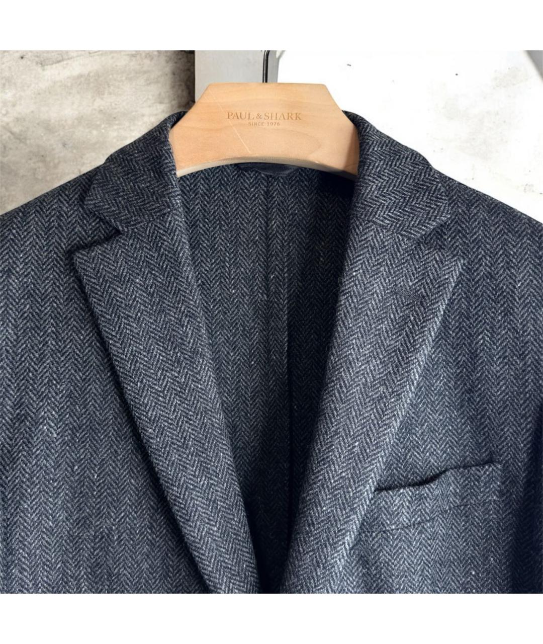 L.B.M. 1911 Серый твидовый пиджак, фото 2