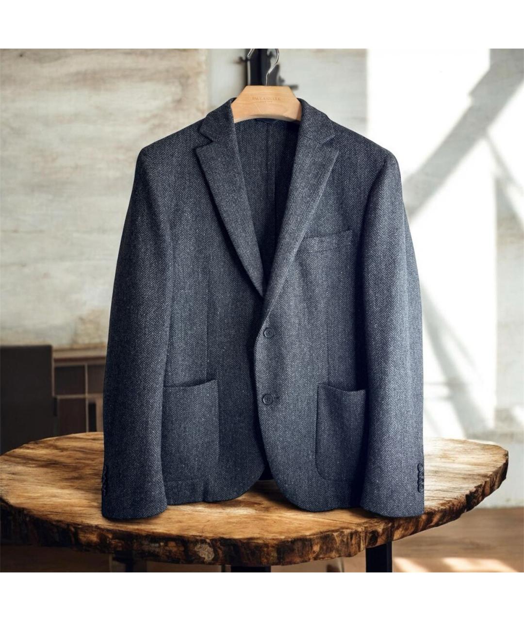 L.B.M. 1911 Серый твидовый пиджак, фото 9