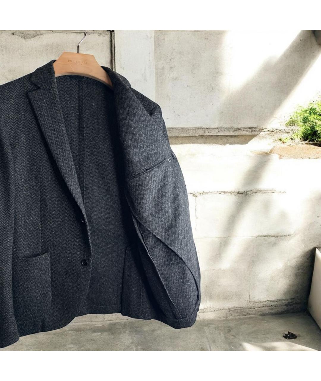 L.B.M. 1911 Серый твидовый пиджак, фото 6