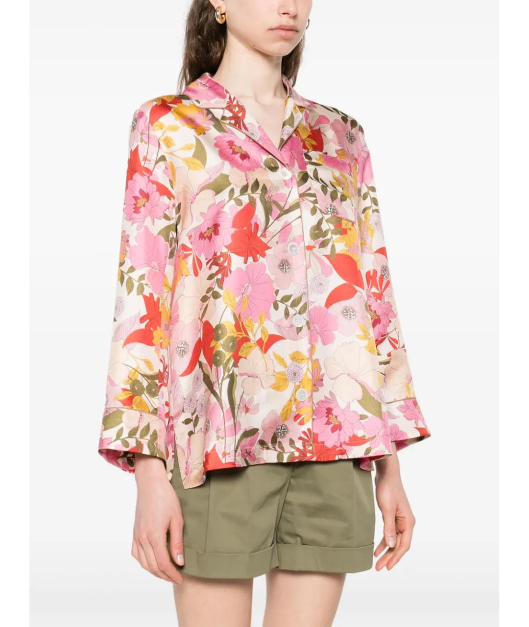 'S MAX MARA Мульти шелковая рубашка, фото 3