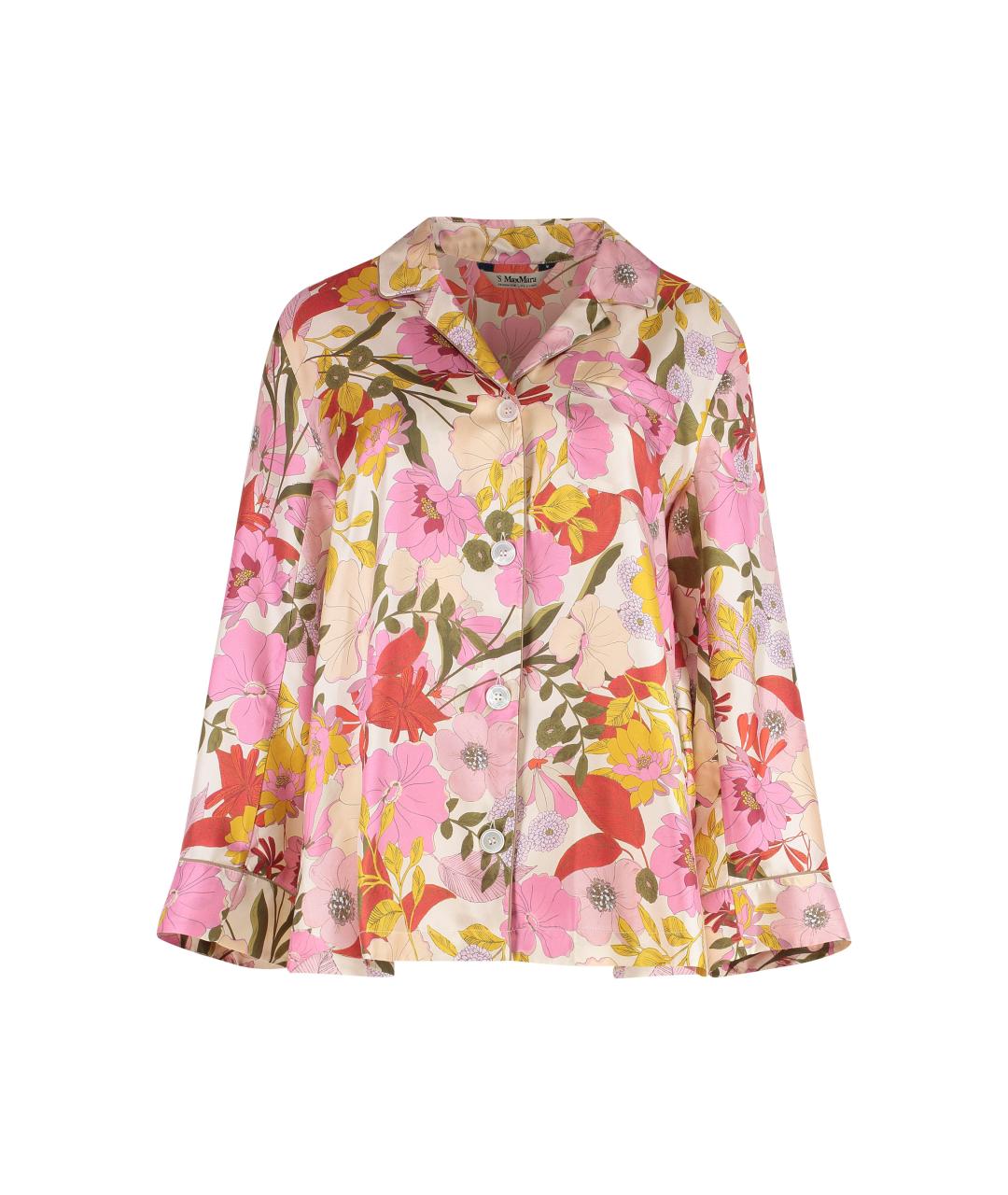 'S MAX MARA Мульти шелковая рубашка, фото 1