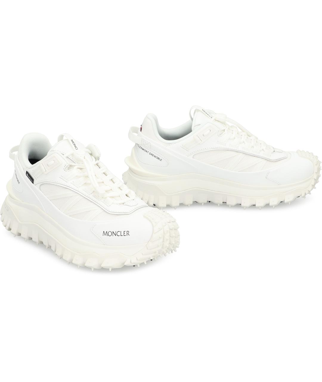 MONCLER Белые синтетические кроссовки, фото 3