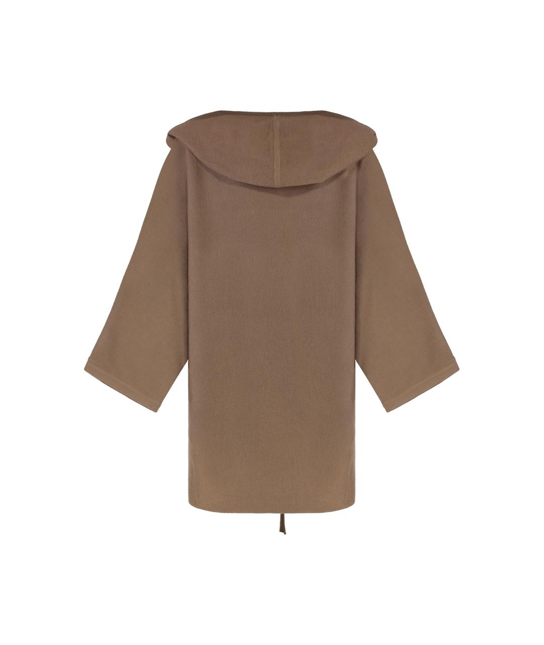 MAX MARA Коричневый шерстяной кардиган, фото 2