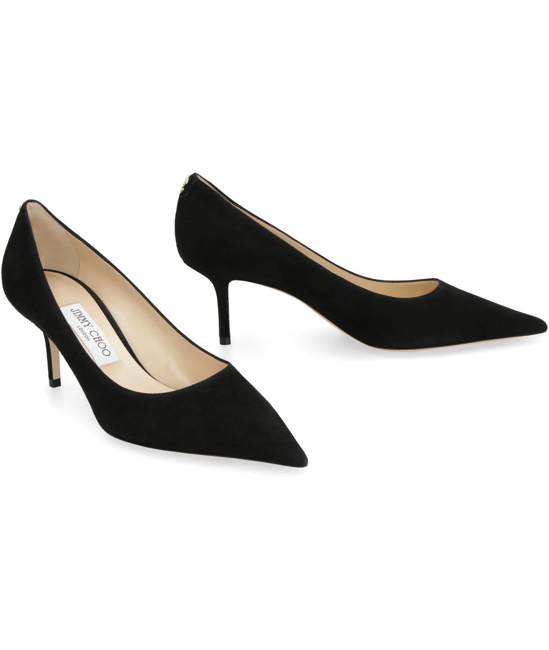 JIMMY CHOO Черные замшевые туфли, фото 3