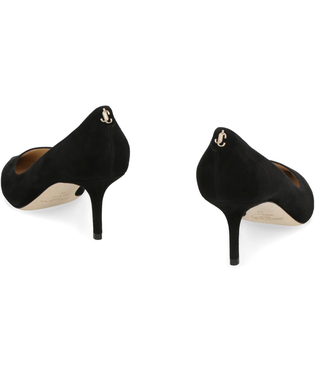 JIMMY CHOO Черные замшевые туфли, фото 4