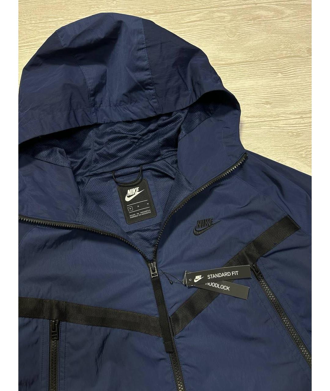 NIKE Синяя полиэстеровая куртка, фото 2