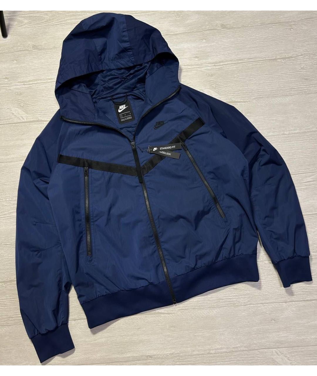 NIKE Синяя полиэстеровая куртка, фото 8