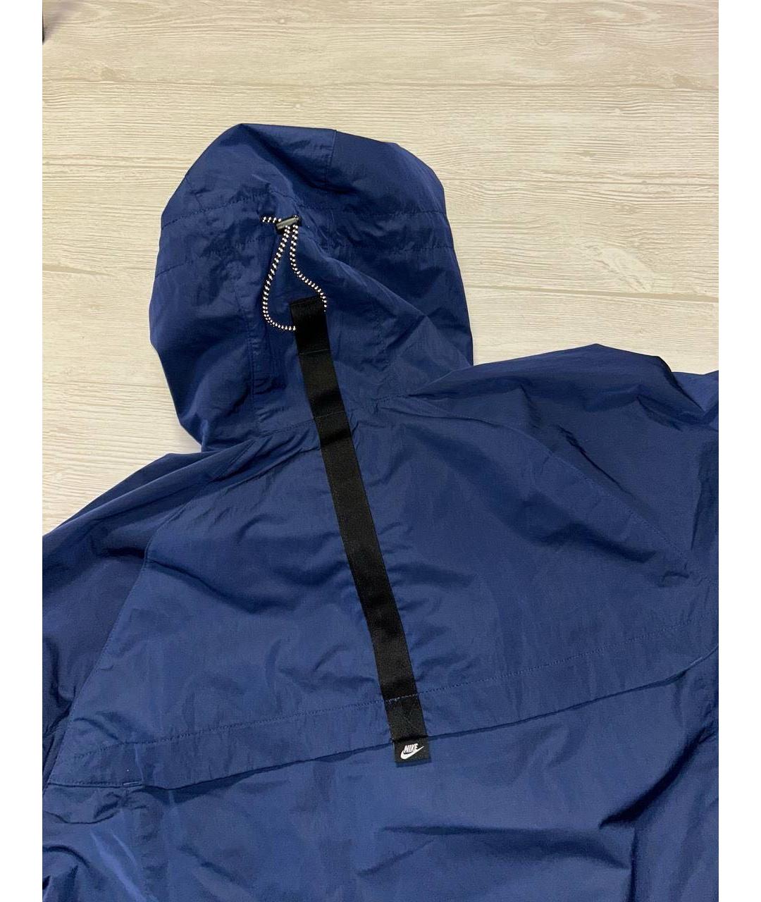 NIKE Синяя полиэстеровая куртка, фото 5