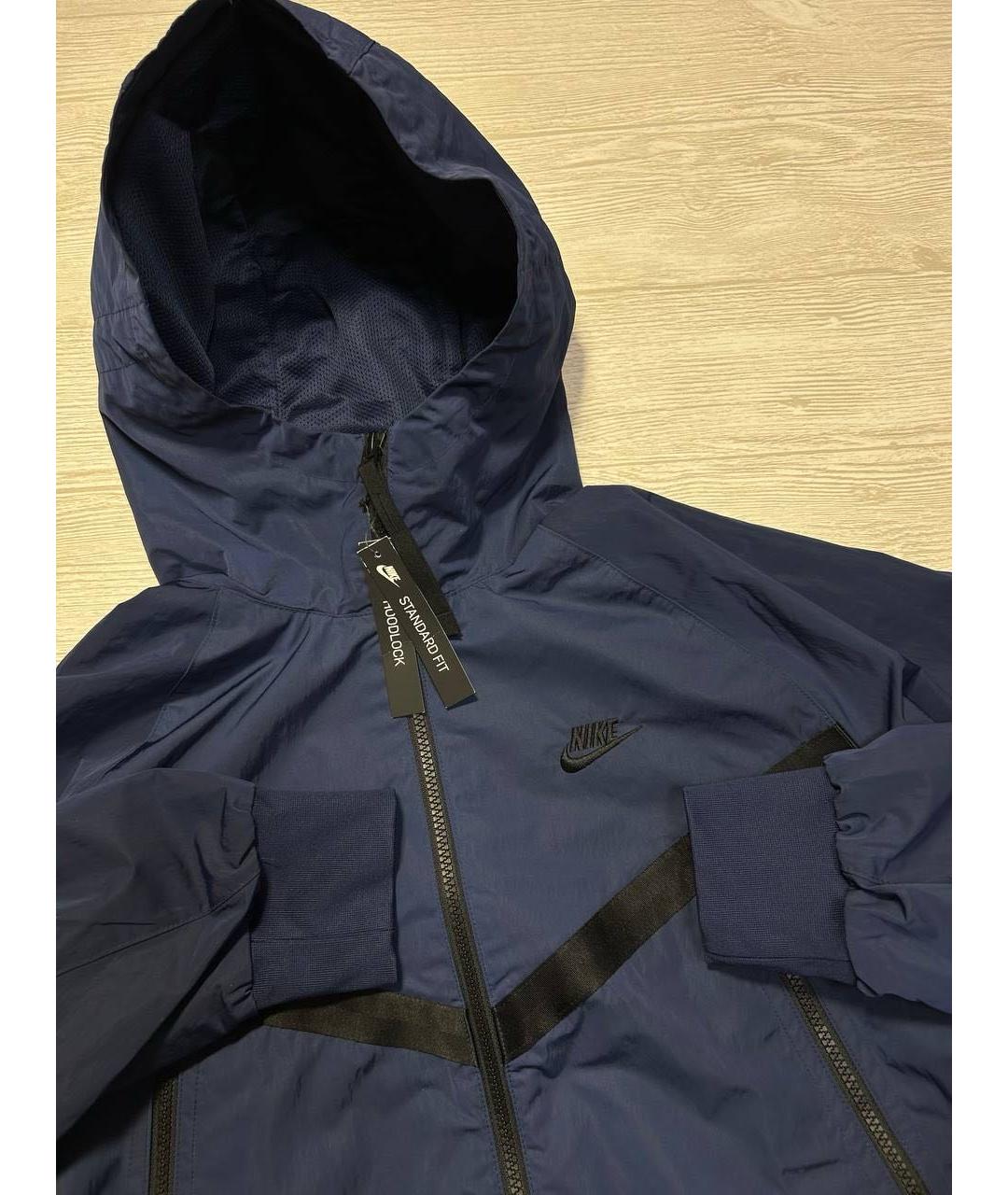 NIKE Синяя полиэстеровая куртка, фото 3