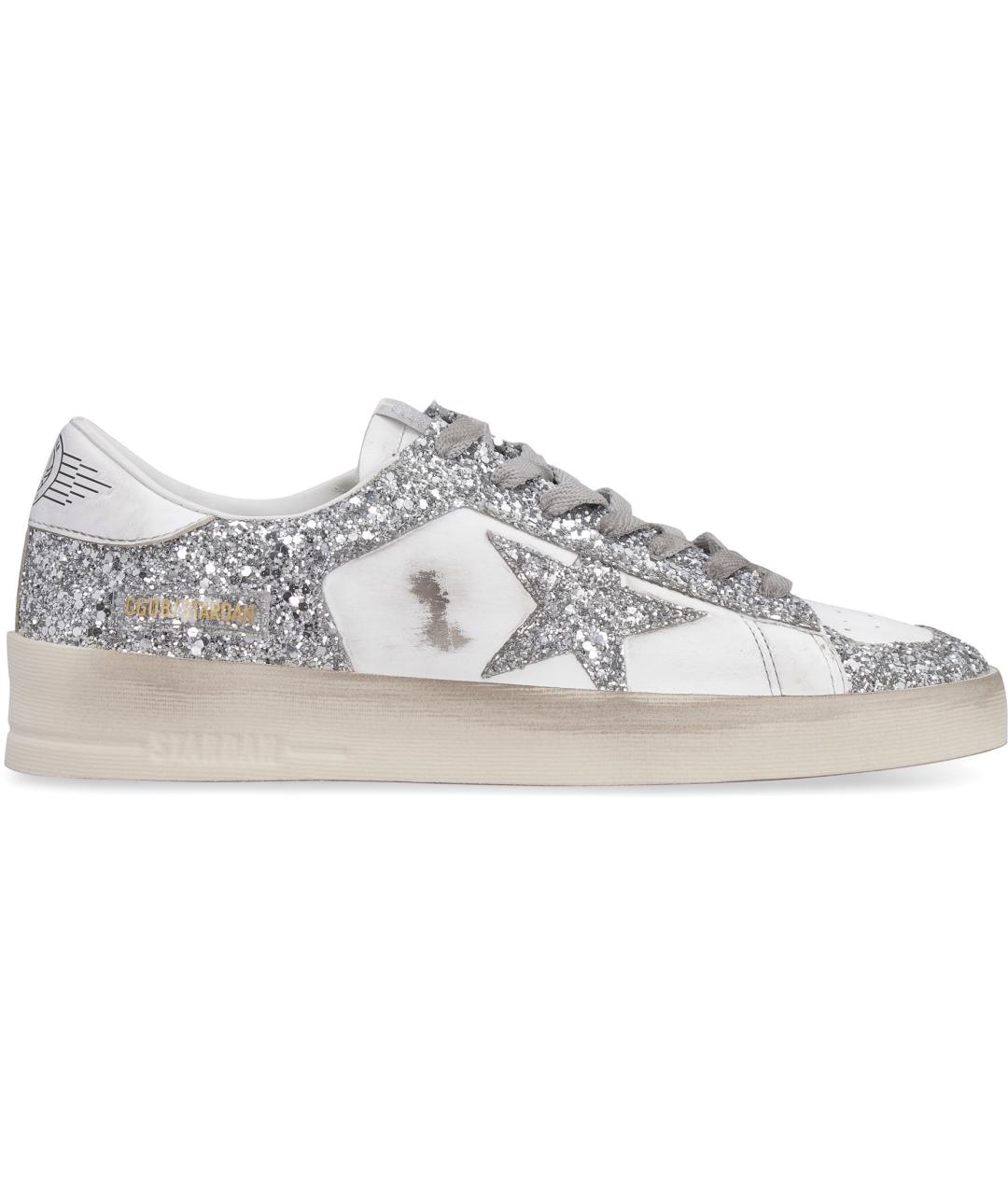 GOLDEN GOOSE DELUXE BRAND Белые кожаные кроссовки, фото 2