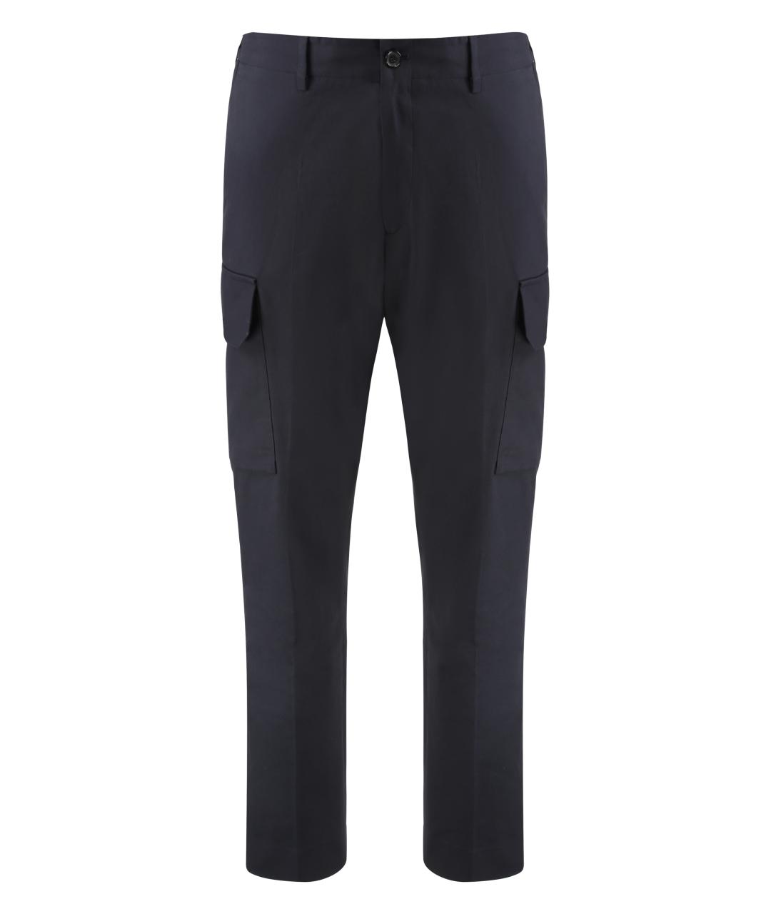 PAUL SMITH Синие хлопковые повседневные брюки, фото 1