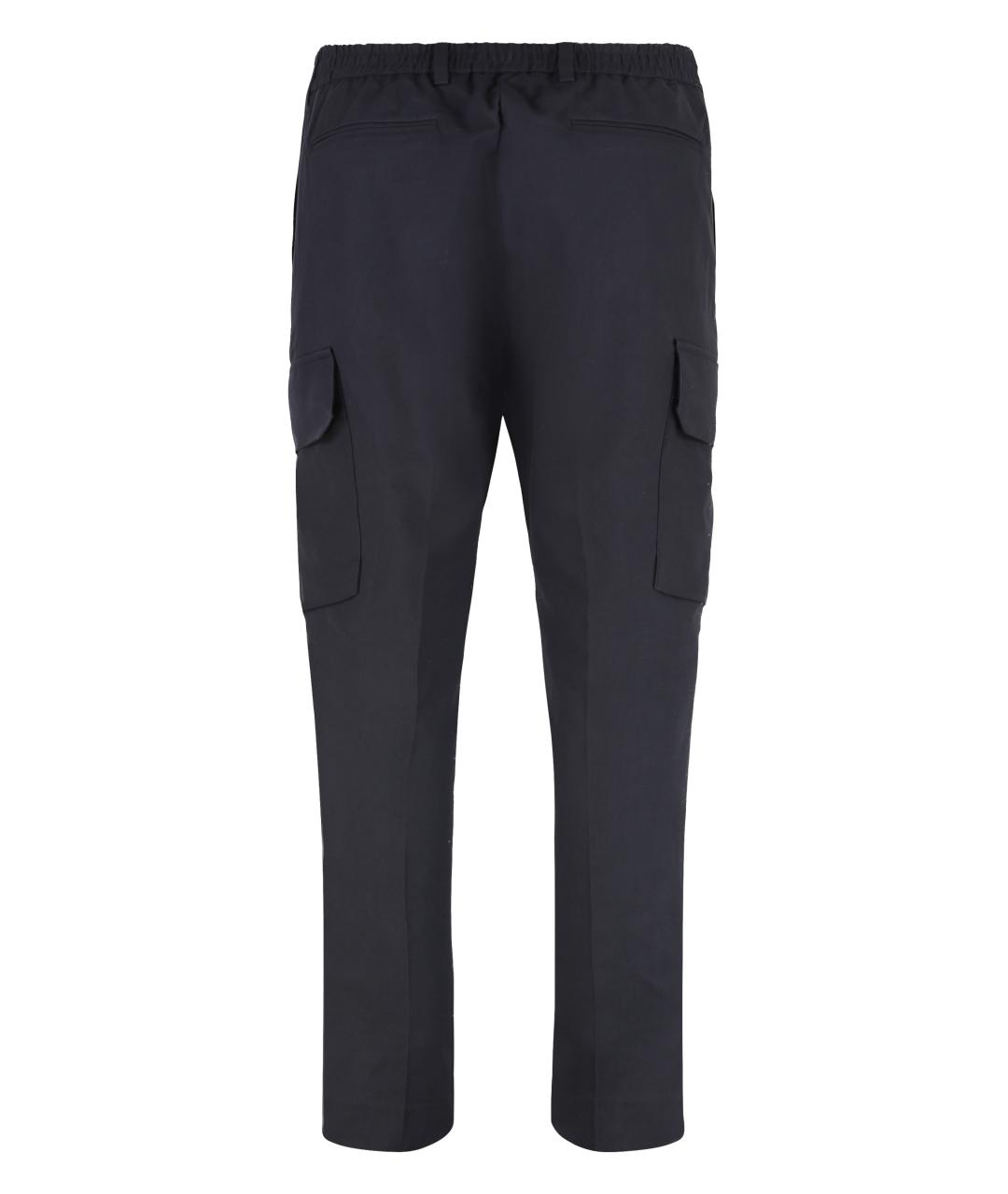 PAUL SMITH Синие хлопковые повседневные брюки, фото 2