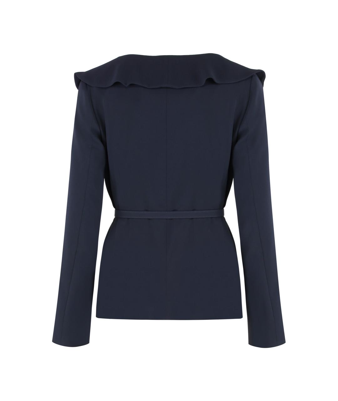 MAX MARA STUDIO Синий ацетатный жакет/пиджак, фото 2