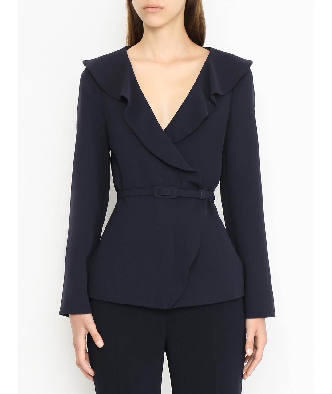 MAX MARA STUDIO Синий ацетатный жакет/пиджак, фото 3