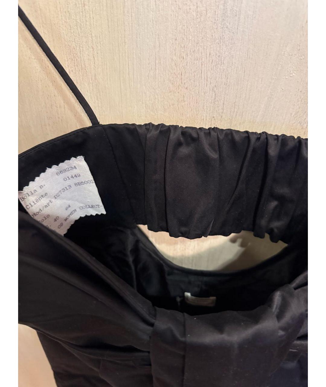 KITON Черное хлопковое коктейльное платье, фото 6