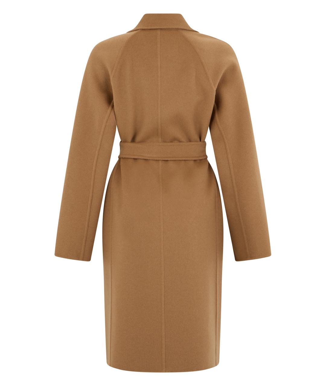 MAX MARA Коричневое кашемировое пальто, фото 2