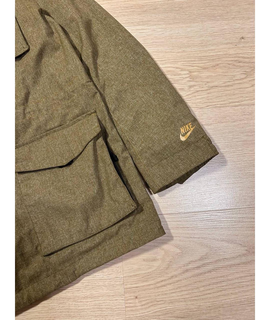 NIKE Зеленая полиэстеровая куртка, фото 2