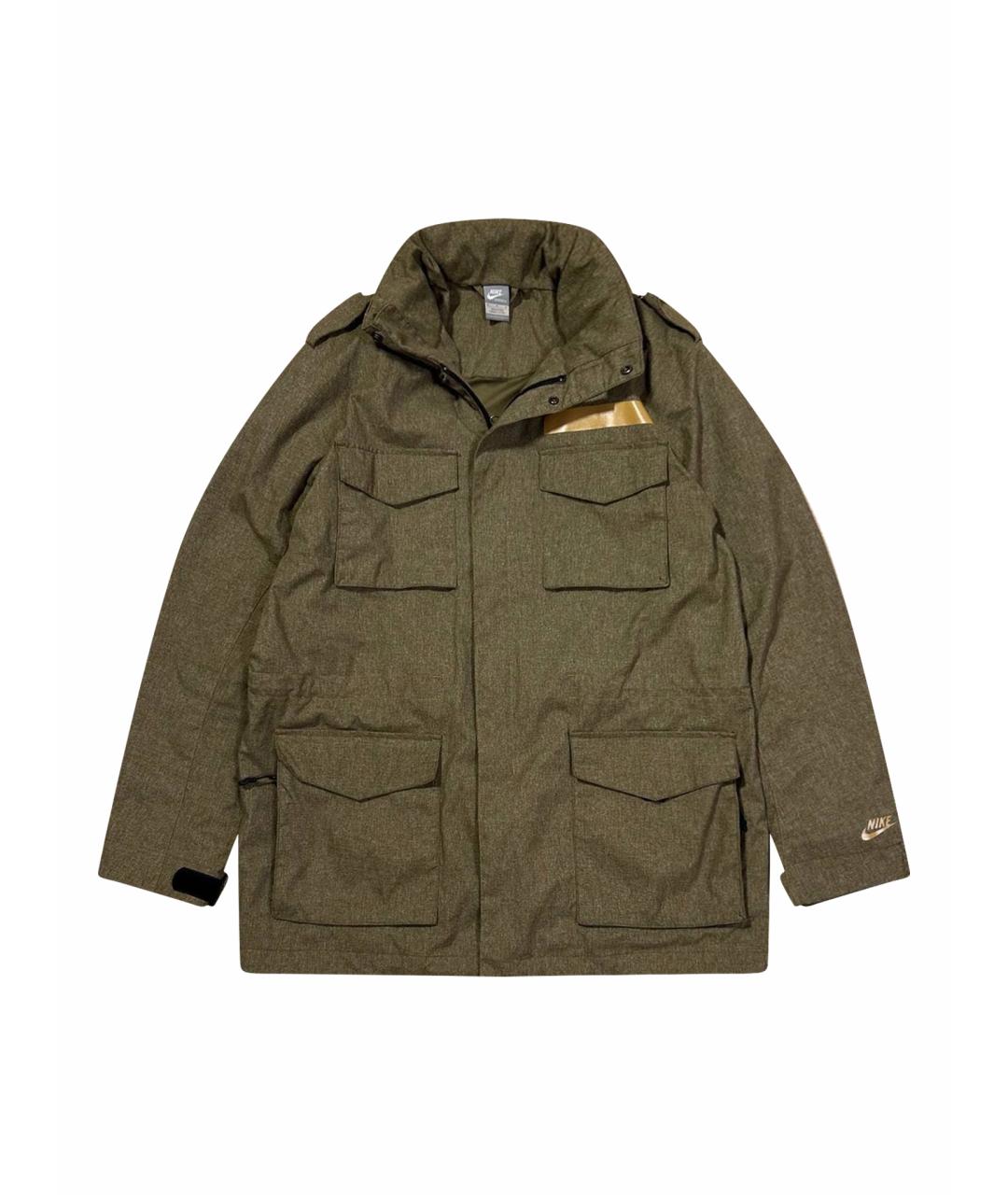 NIKE Зеленая полиэстеровая куртка, фото 1
