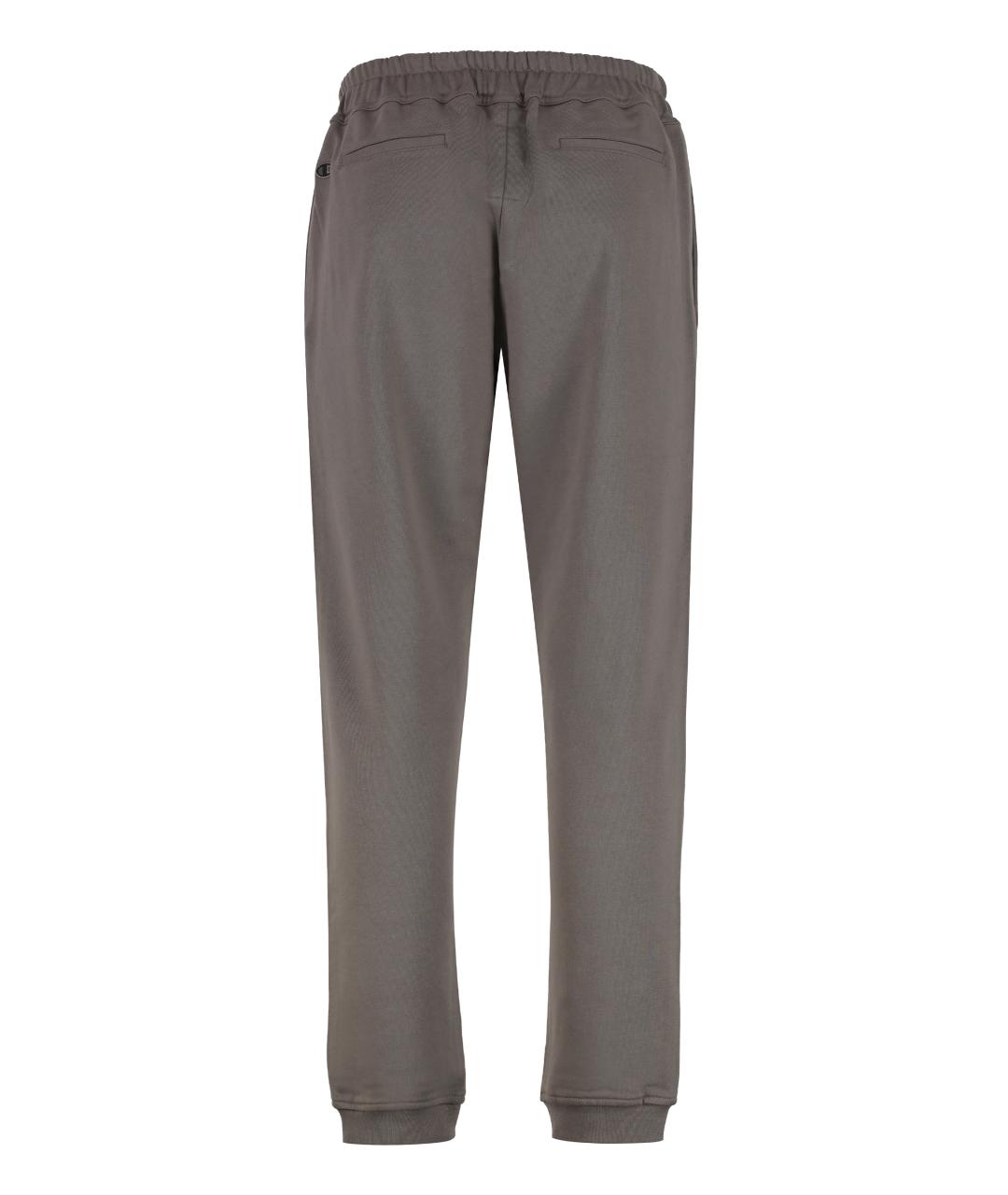 RICK OWENS Серые хлопковые повседневные брюки, фото 2