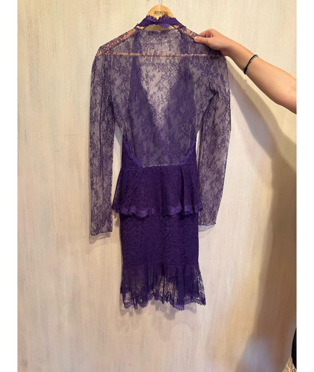 JUST CAVALLI Фиолетовое повседневное платье, фото 2