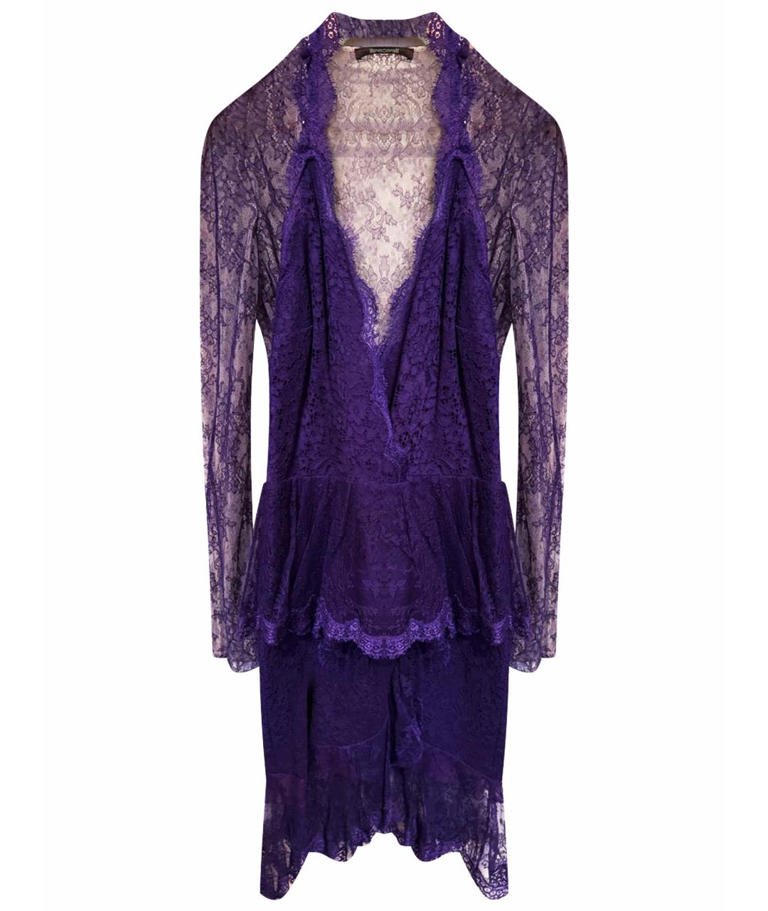 JUST CAVALLI Фиолетовое повседневное платье, фото 1