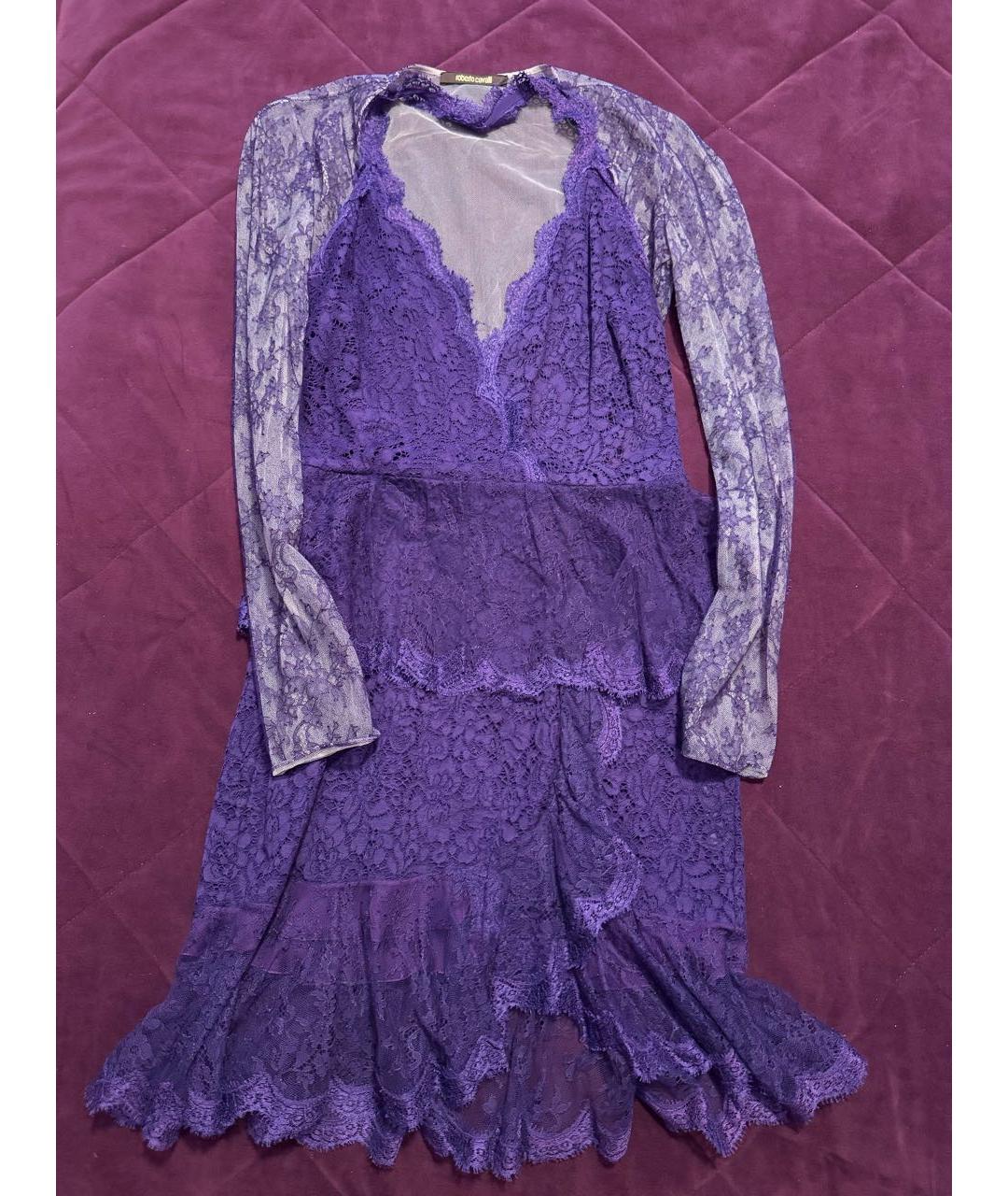 JUST CAVALLI Фиолетовое повседневное платье, фото 4