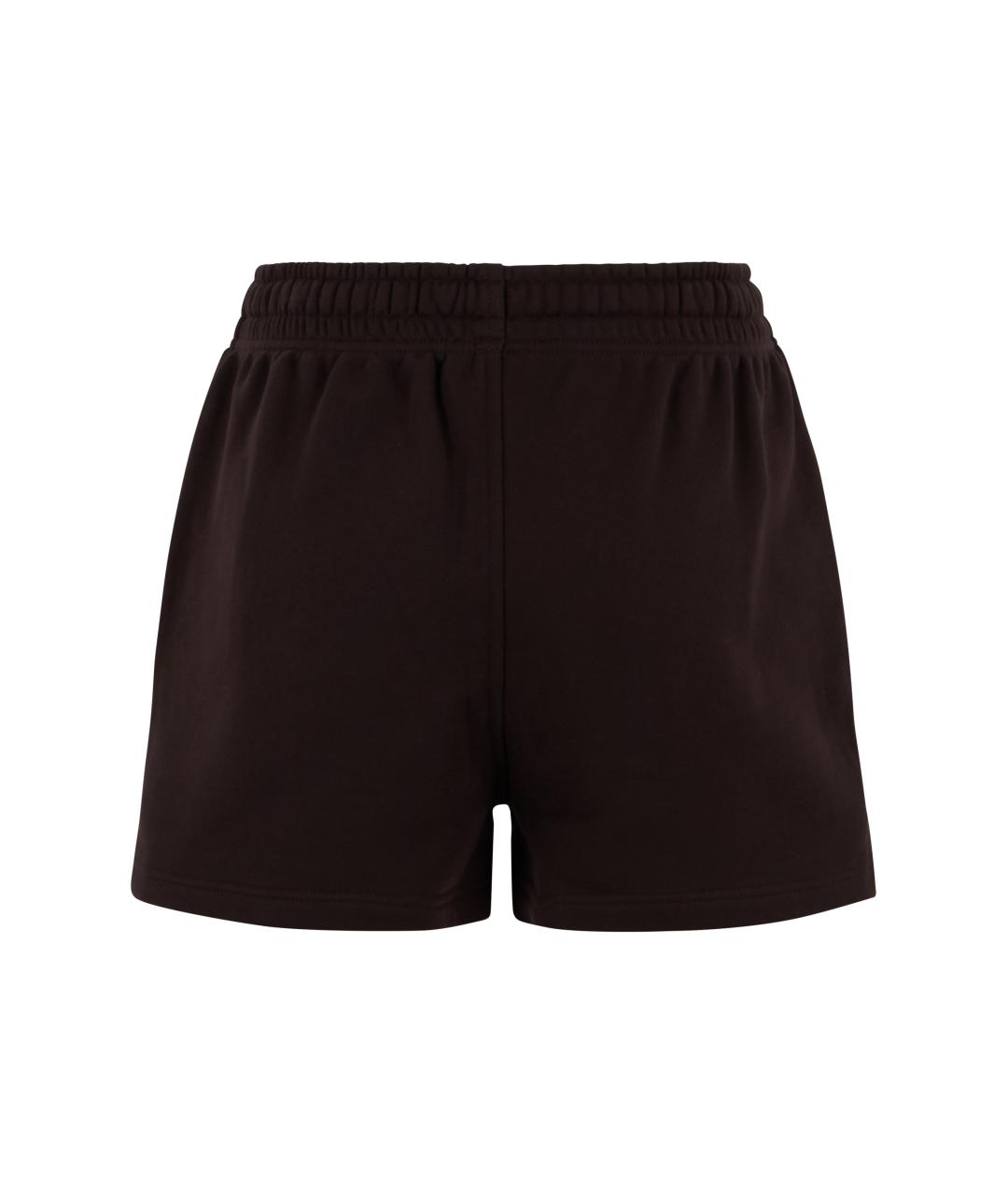MAISON KITSUNE Коричневые хлопковые шорты, фото 2