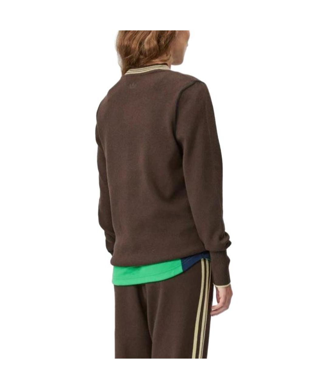 ADIDAS Коричневый джемпер / свитер, фото 4