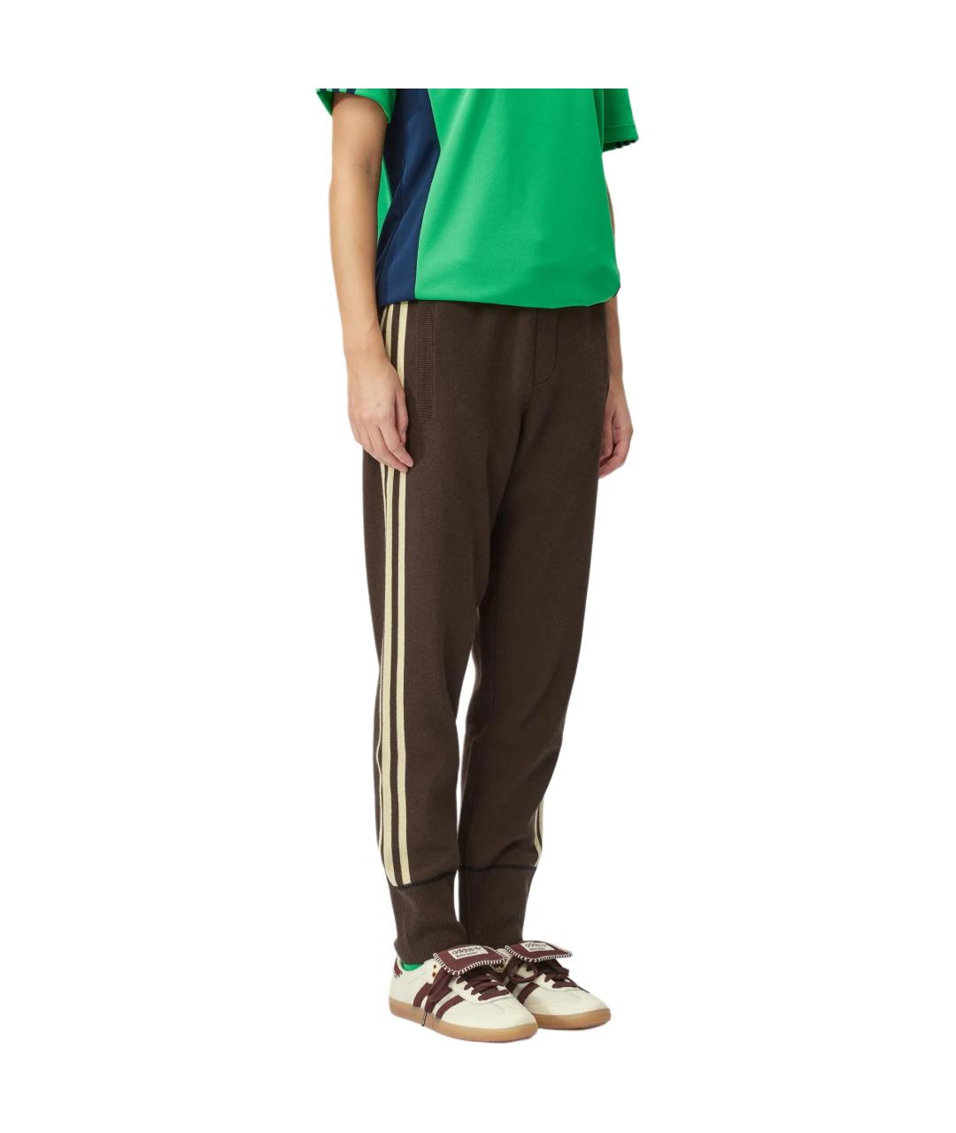 ADIDAS Коричневые прямые брюки, фото 5