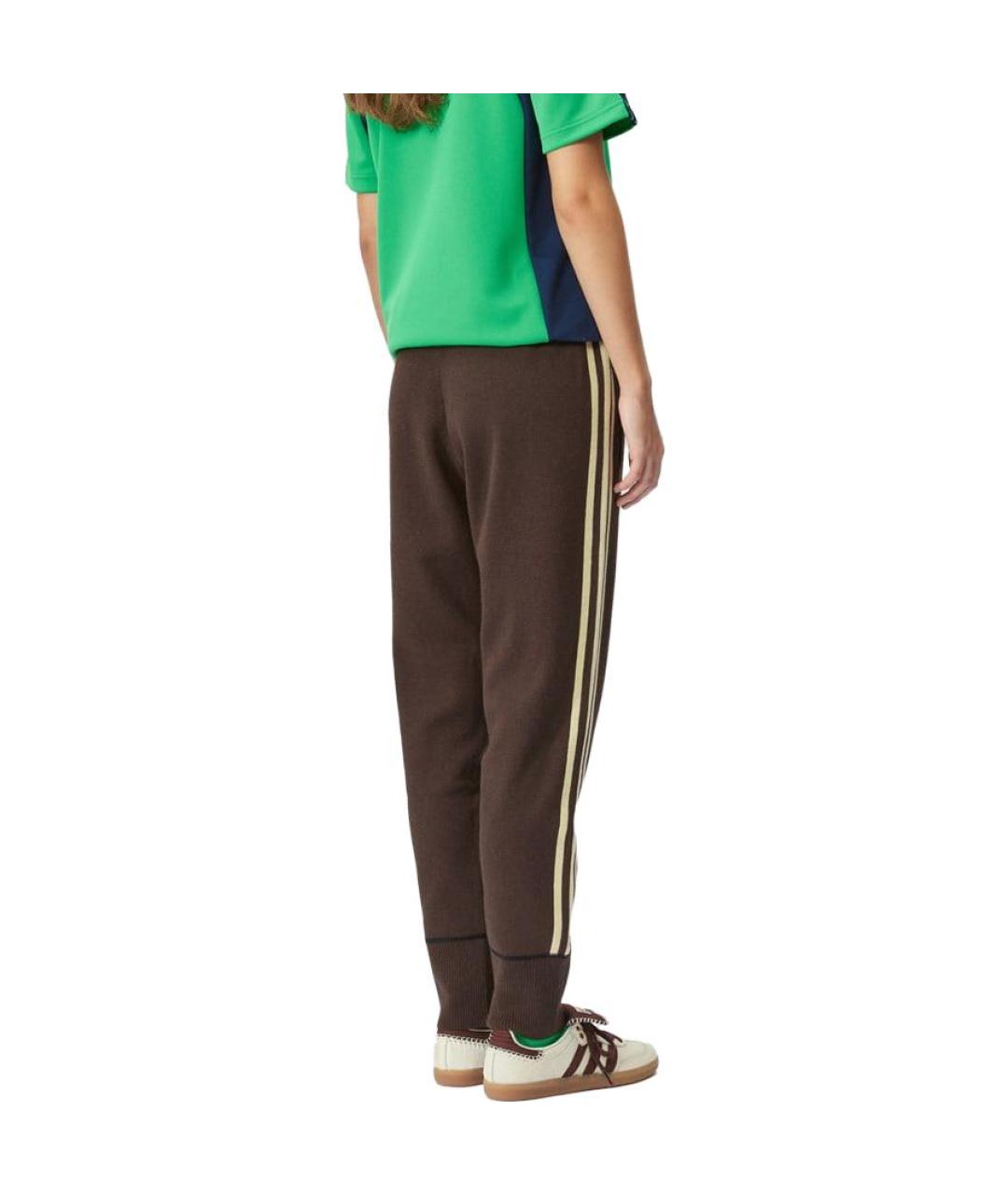 ADIDAS Коричневые прямые брюки, фото 3
